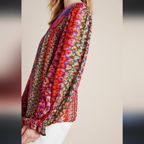 Anthropologie Blank London Miranda Peasant Blouse - Picture 3 of 7